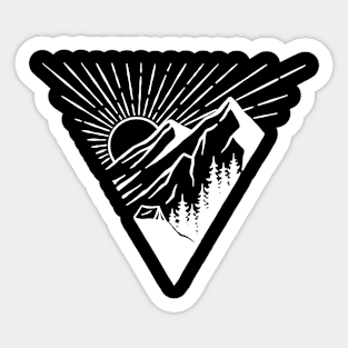 Sunrise Camping - White Version Sticker